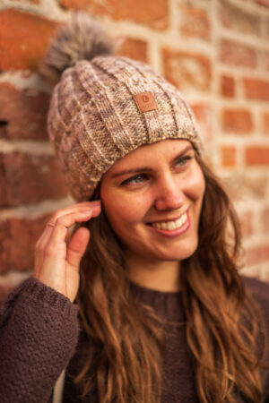 muts-melee-bruin-creme-zand-aardetinten-muts-hat-pompoen-fleece-voering-melee-muts-met-rand-muts-fashion-groningen